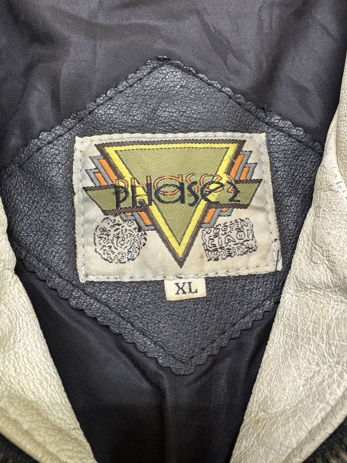 Other Vintage USA Flag Leather Jacket Size US XL / EU 56 / 4 - 4 Thumbnail
