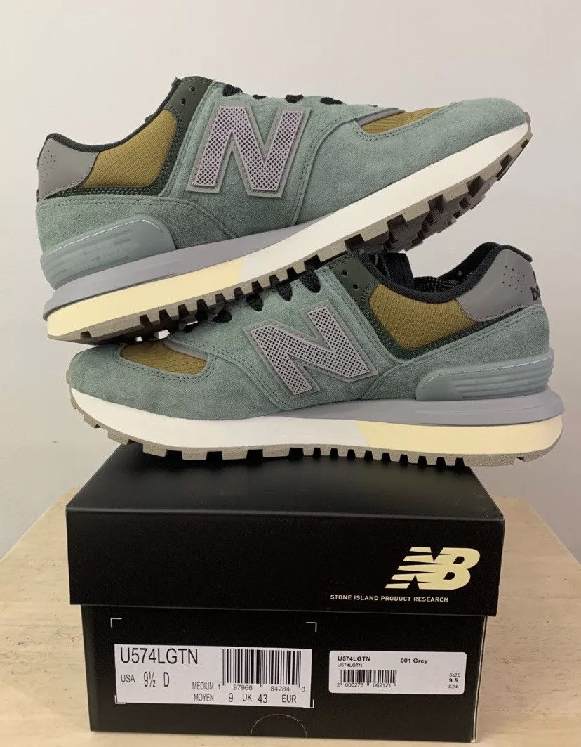 New Balance × Stone Island New Balance 574 x Stone Island Legacy Light Green Size 9.5 Size US 9.5 / EU 42-43 - 5 Thumbnail