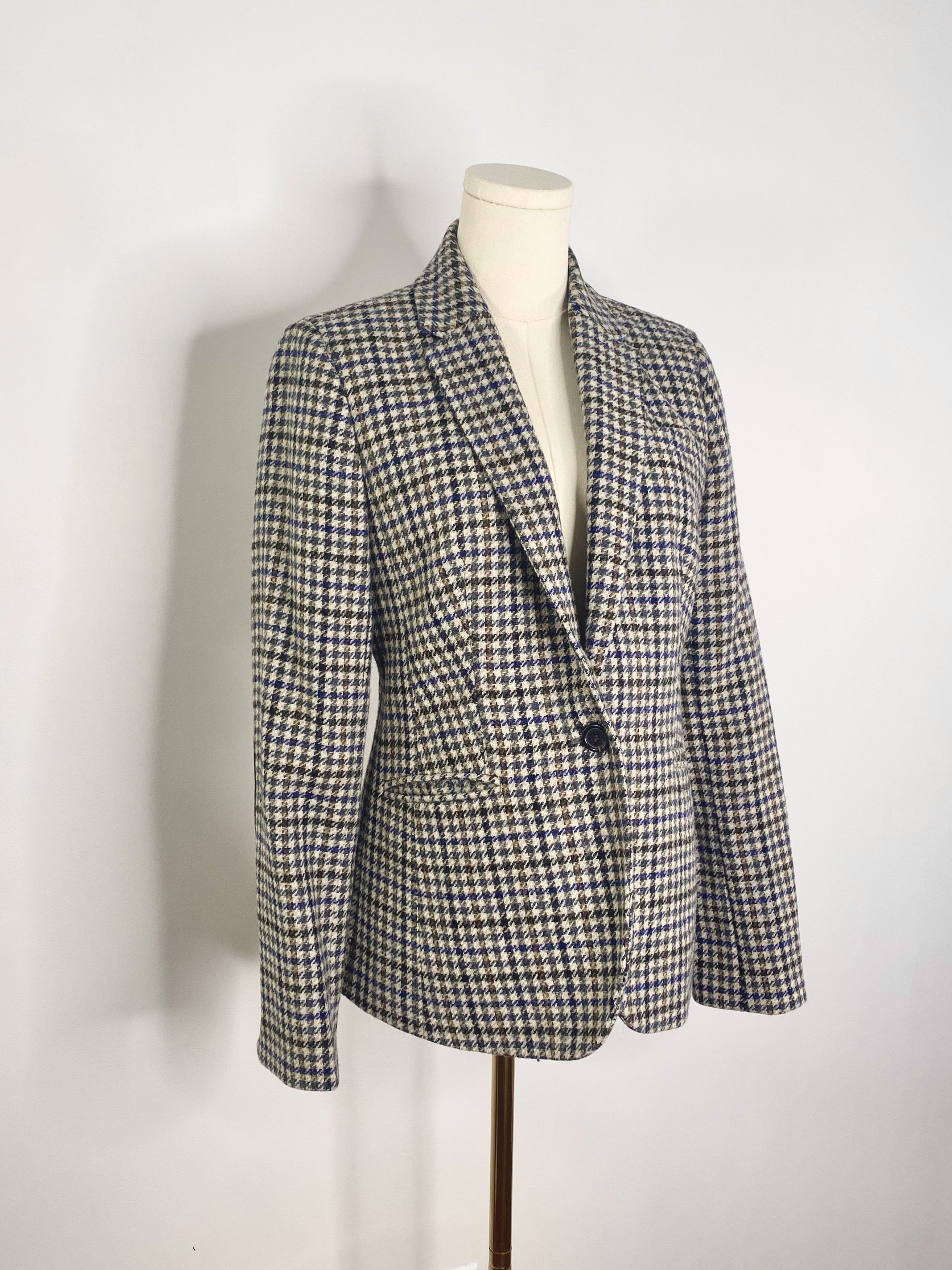 J.Crew J Crew - Houndstooth Blazer Coat Size M / US 6-8 / IT 42-44 - 2 Thumbnail