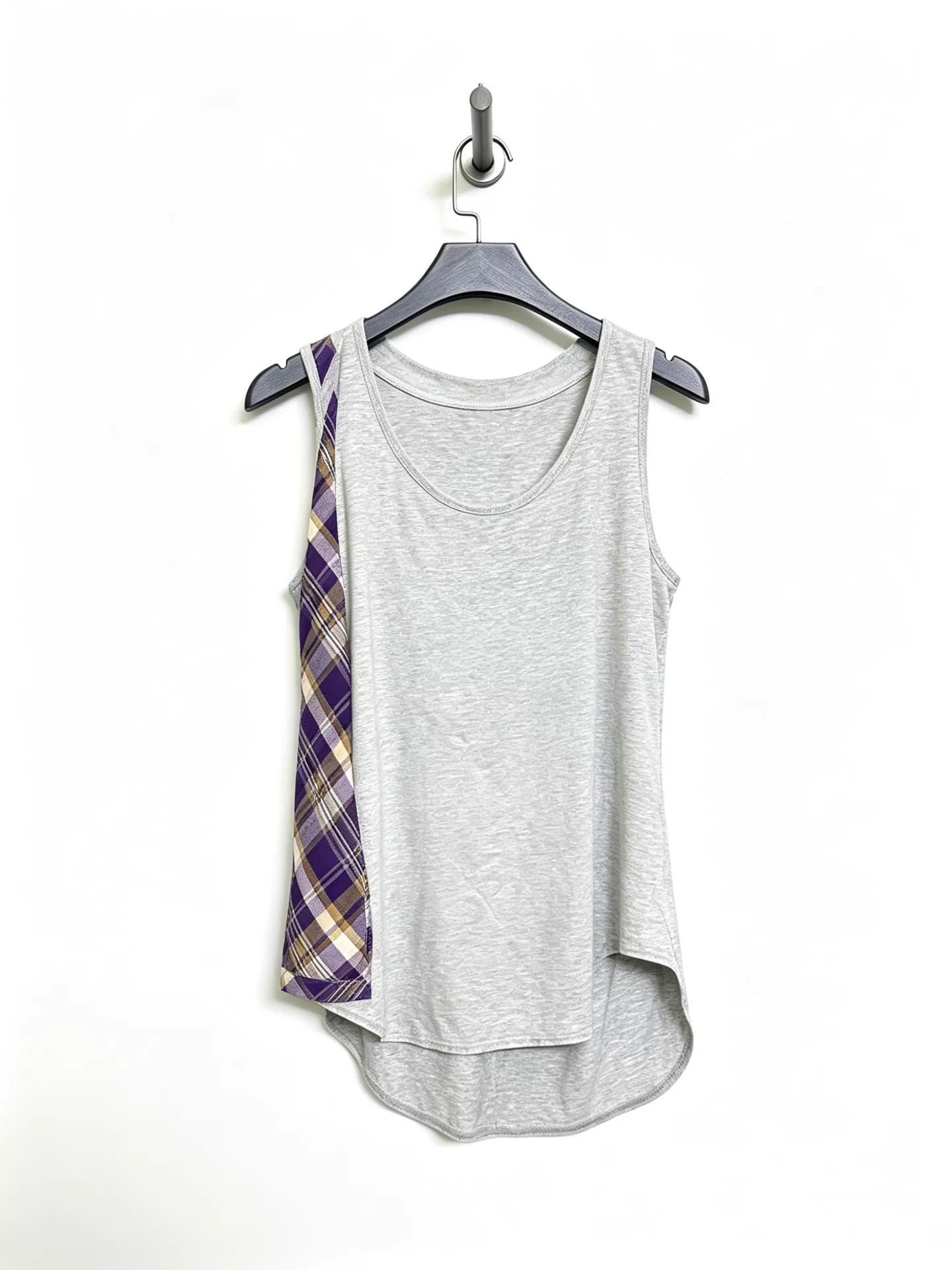 Yohji Yamamoto Yohji Yamamoto Y's 2-Layer Purple Tan Check Vest Size M / US 6-8 / IT 42-44 - 3 Thumbnail
