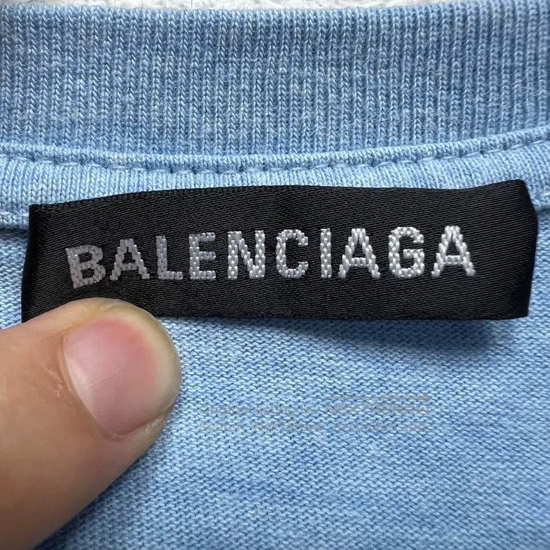 Balenciaga Balenciaga Coke Wave Misty Blue Short Sleeve T-Shirt Size US M / EU 48-50 / 2 - 3 Thumbnail