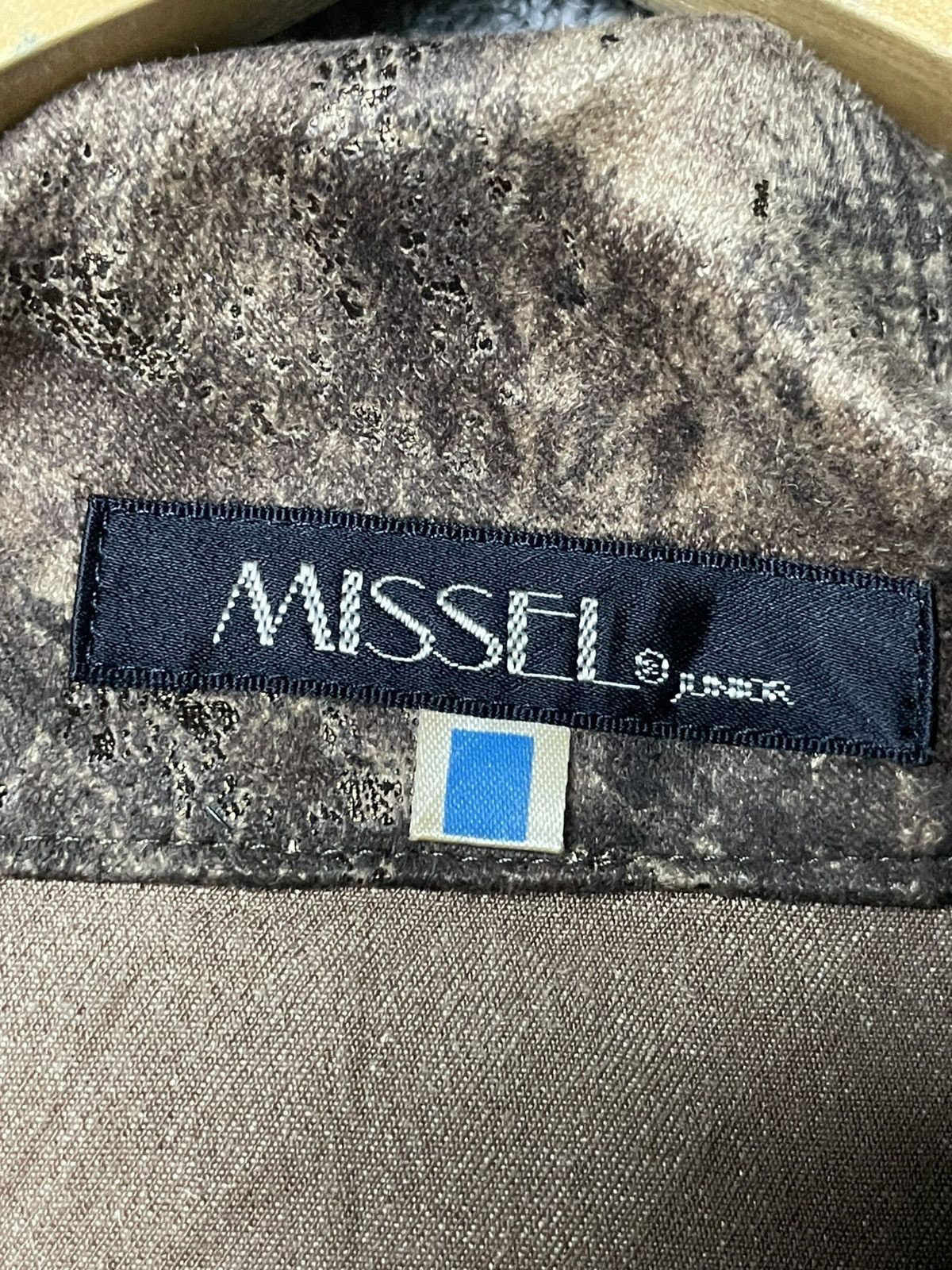 Japanese Brand × Vintage MISSEL Brand Leather Suede Abstract Jacket (73) Size US S / EU 44-46 / 1 - 6 Thumbnail