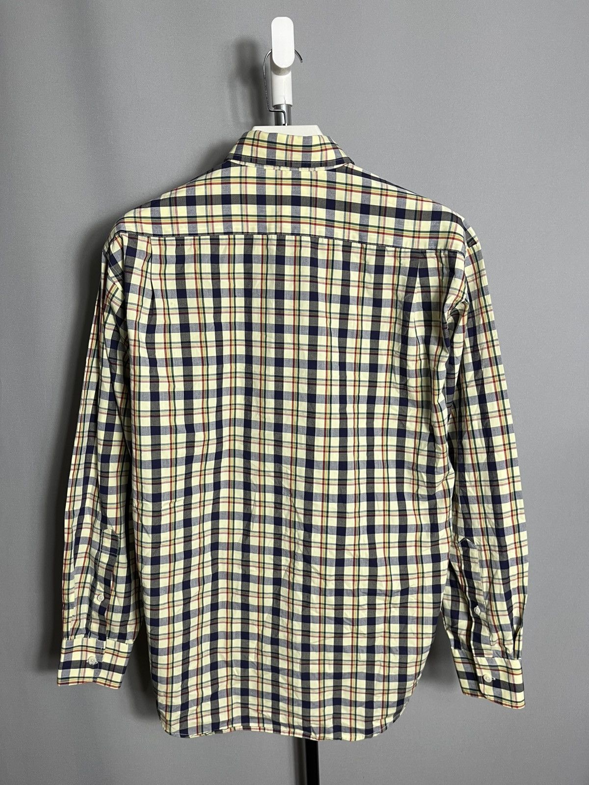 Vintage × Yves Saint Laurent Yves Saint Laurent YSL plaid check long sleeve shirt Size US XL / EU 56 / 4 - 9 Thumbnail