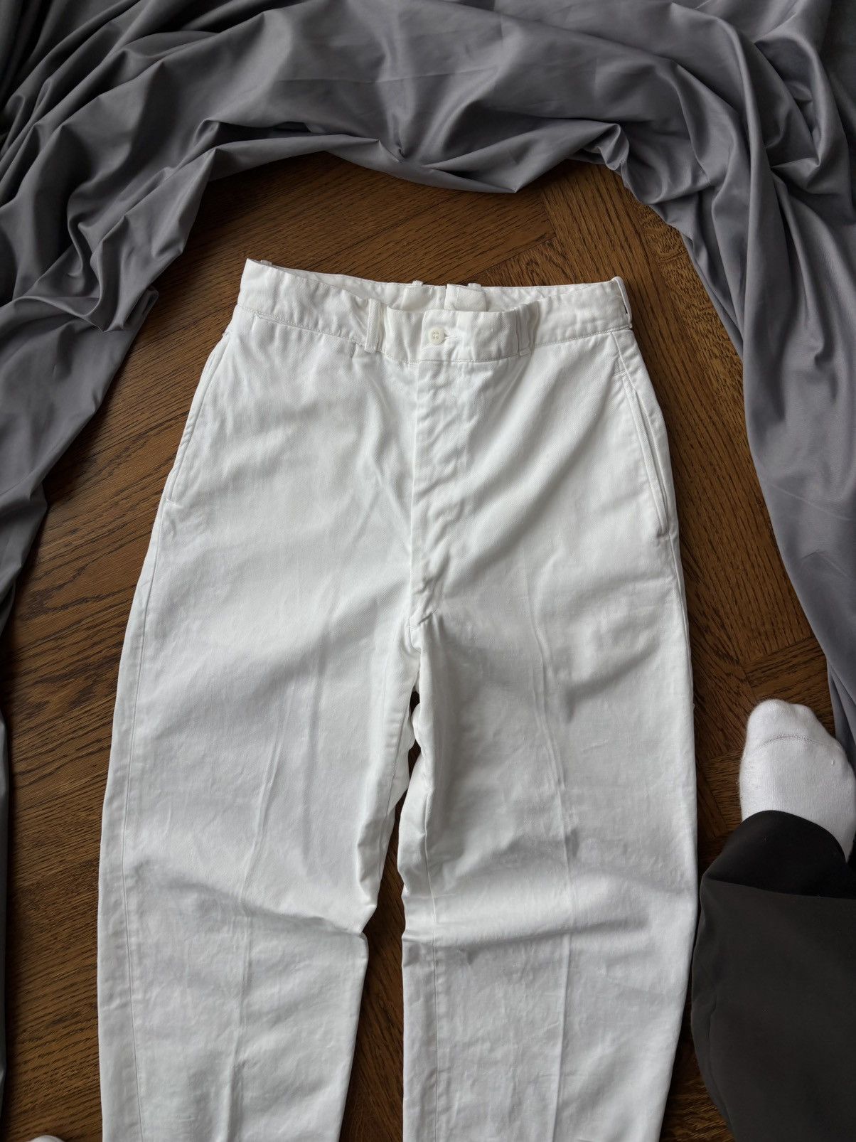 Vintage 1950s Trousers True Vintage Royal Canadian Navy Dress Pants Size 34R - 13 Thumbnail