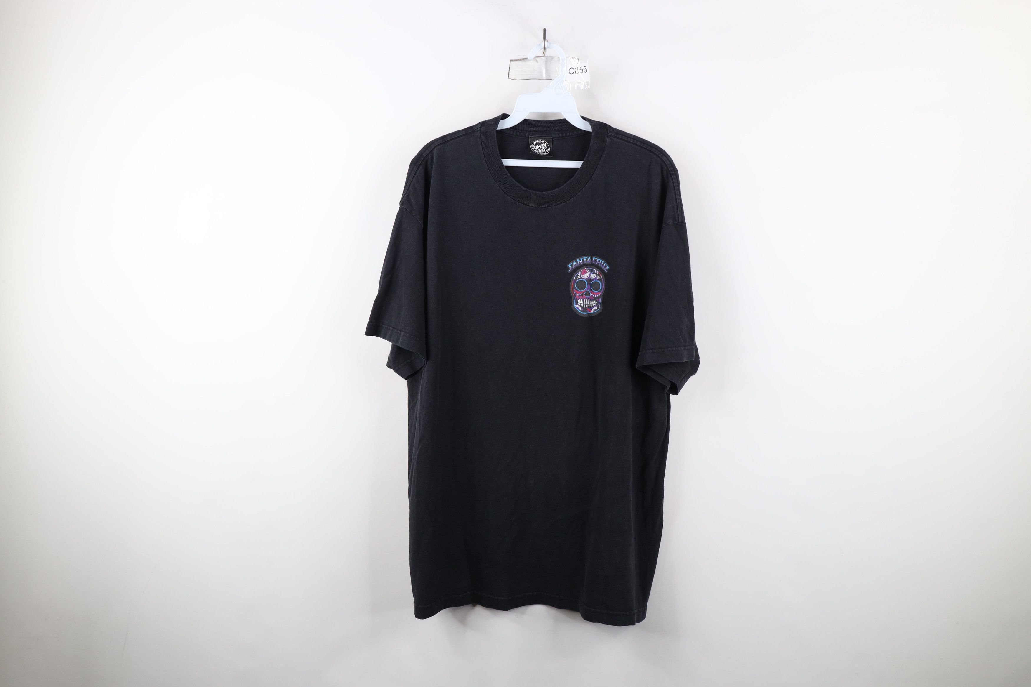 Santa Cruz Skateboards × Vintage Vintage Y2K Santa Cruz Skateboards Spell Sugar Skull T-Shirt Size US XL / EU 56 / 4 - 1 Thumbnail