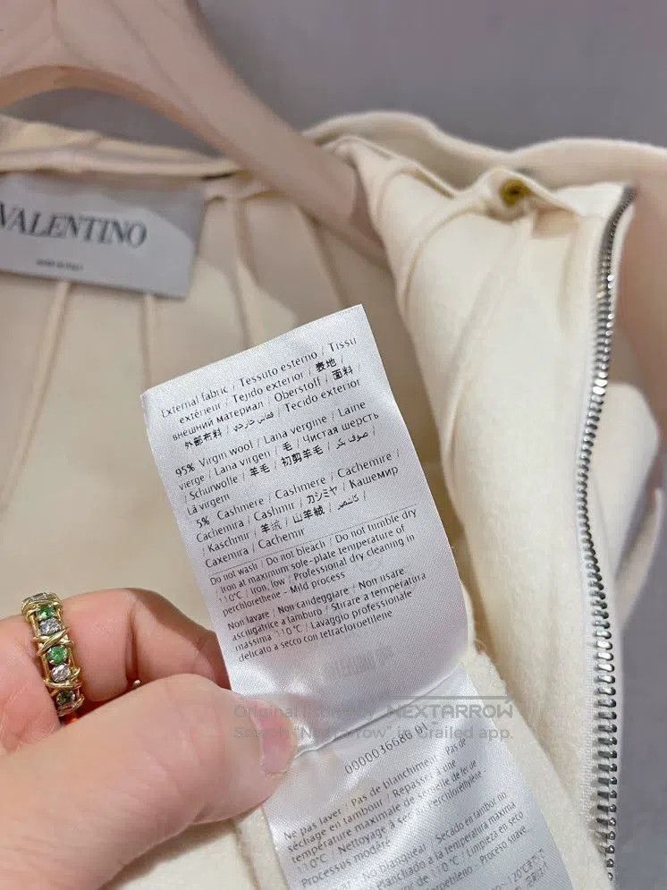 Valentino Valentino Wool and cashmere hooded cape coat Size S / US 4 / IT 40 - 4 Thumbnail