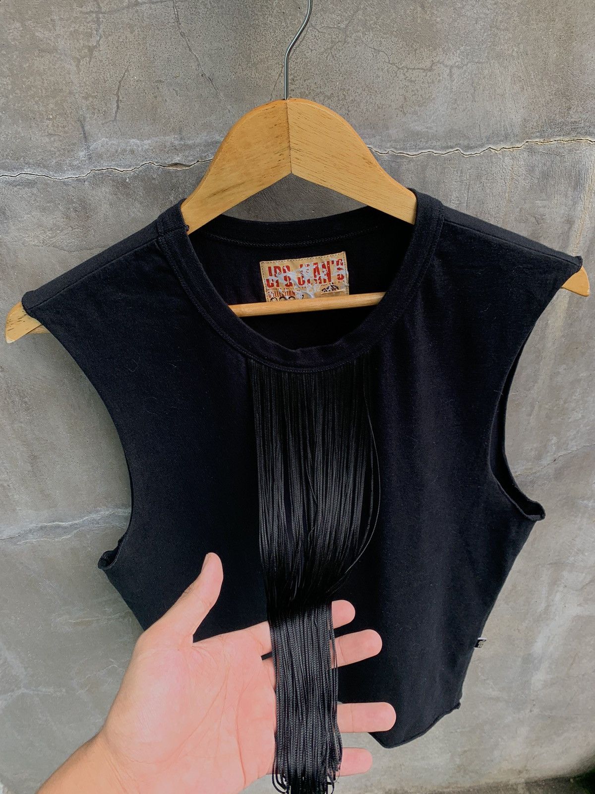 Jean Paul Gaultier 2007 Fringe Ribbed Tank Top Size L / US 10 / IT 46 - 5 Thumbnail