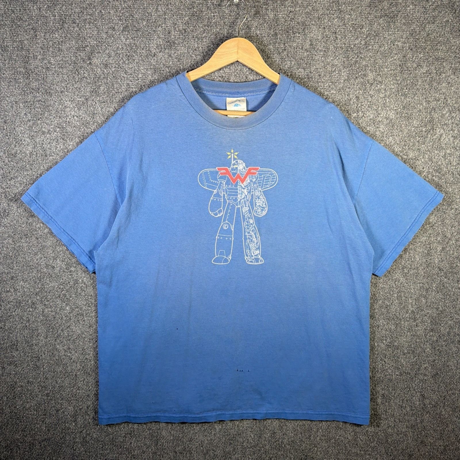 Band Tees Vintage Weezer Shirt Mens XL Blue 90s Band Tee Music Rock Size US XL / EU 56 / 4 - 3 Thumbnail