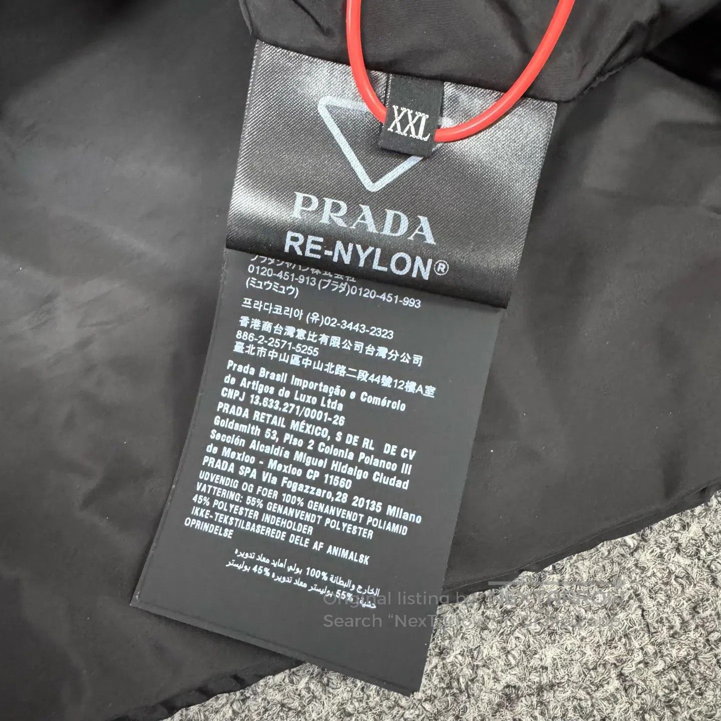 Prada Prada Delta logo; regenerated nylon; cotton jacket| Size US XXL / EU 58 / 5 - 7 Thumbnail