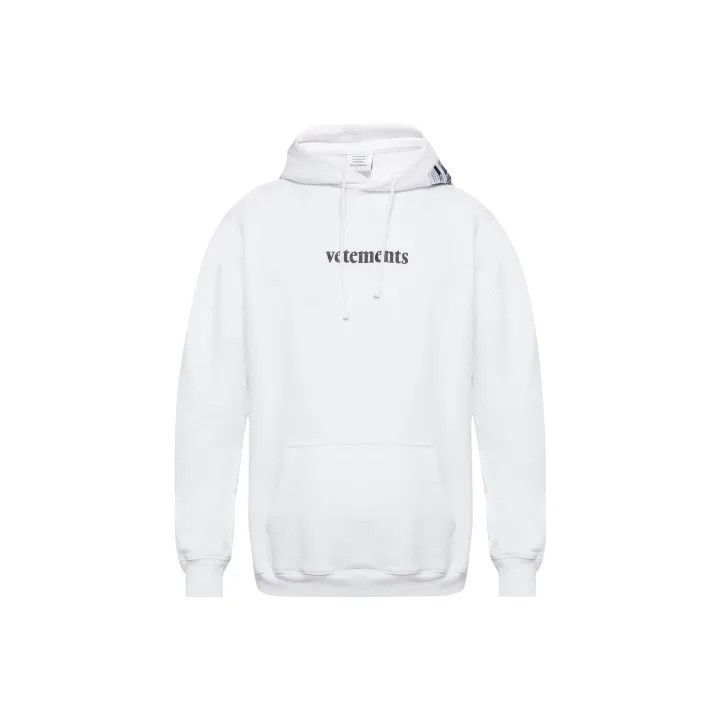 Vetements Vetements Logo Hoodie in White for Men 0079 Size US XL / EU 56 / 4 - 1 Thumbnail