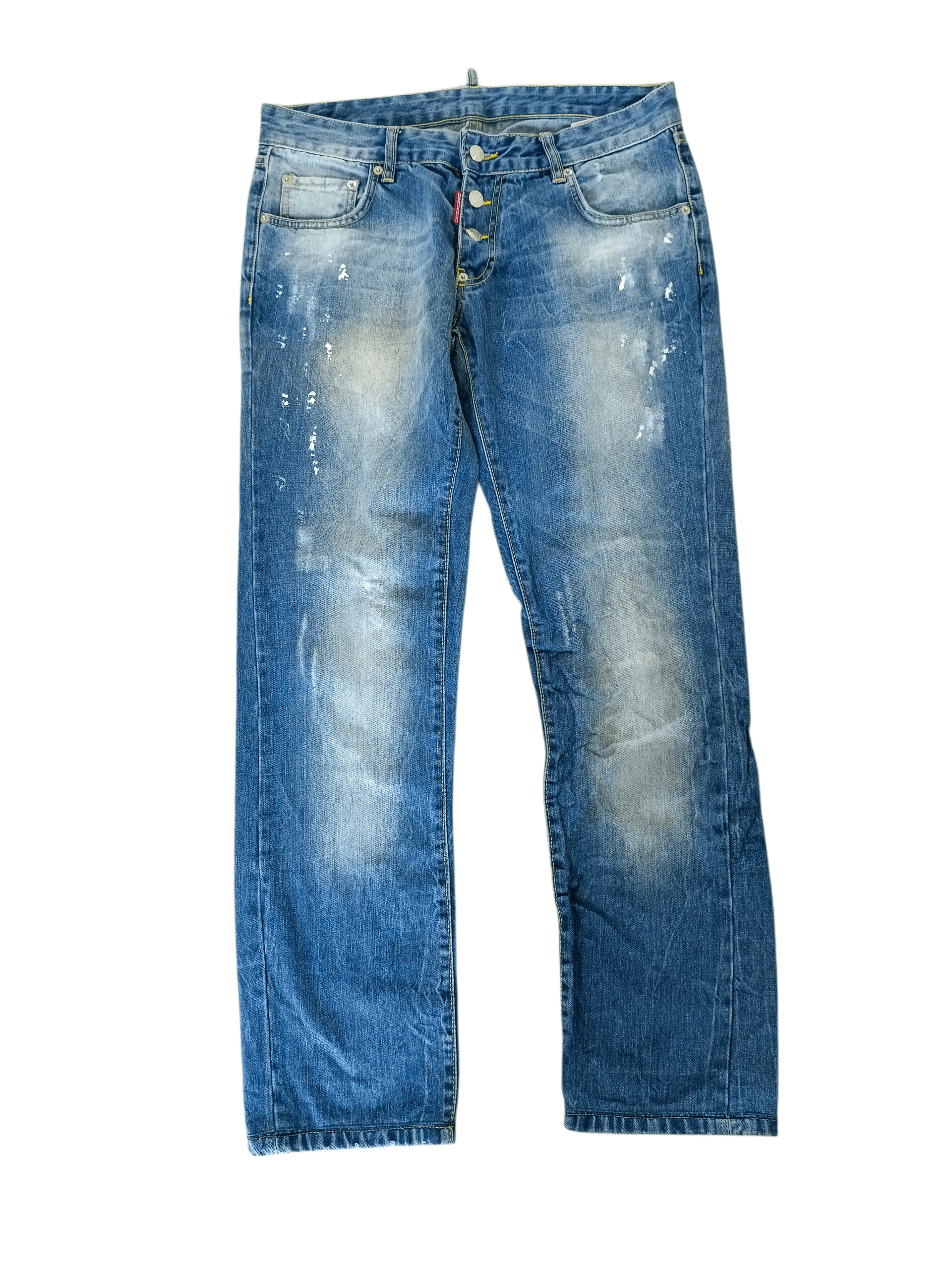 Dsquared2 Dsquared2 Splatted Denim Pants Size US 33 - 1 Thumbnail