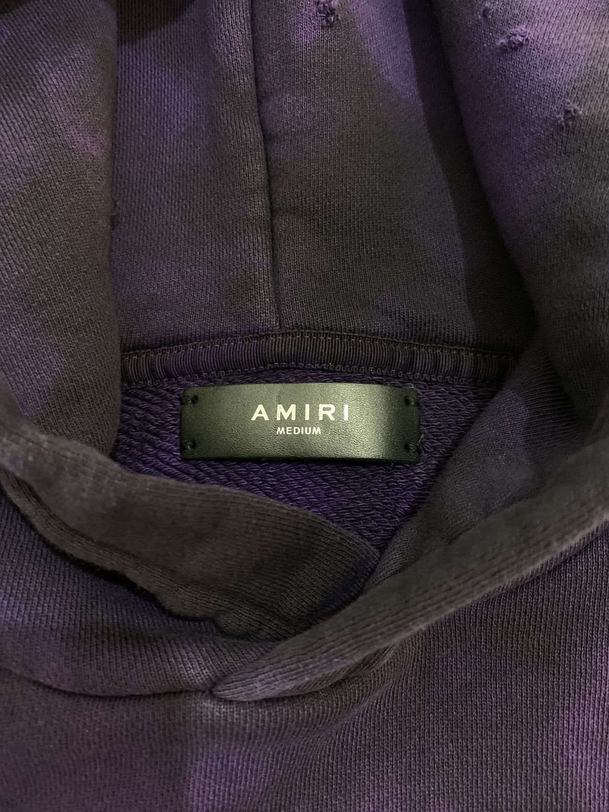 Amiri Amiri Purple Tie-Dye Distressed Shotgun Hoodie Size US M / EU 48-50 / 2 - 5 Thumbnail