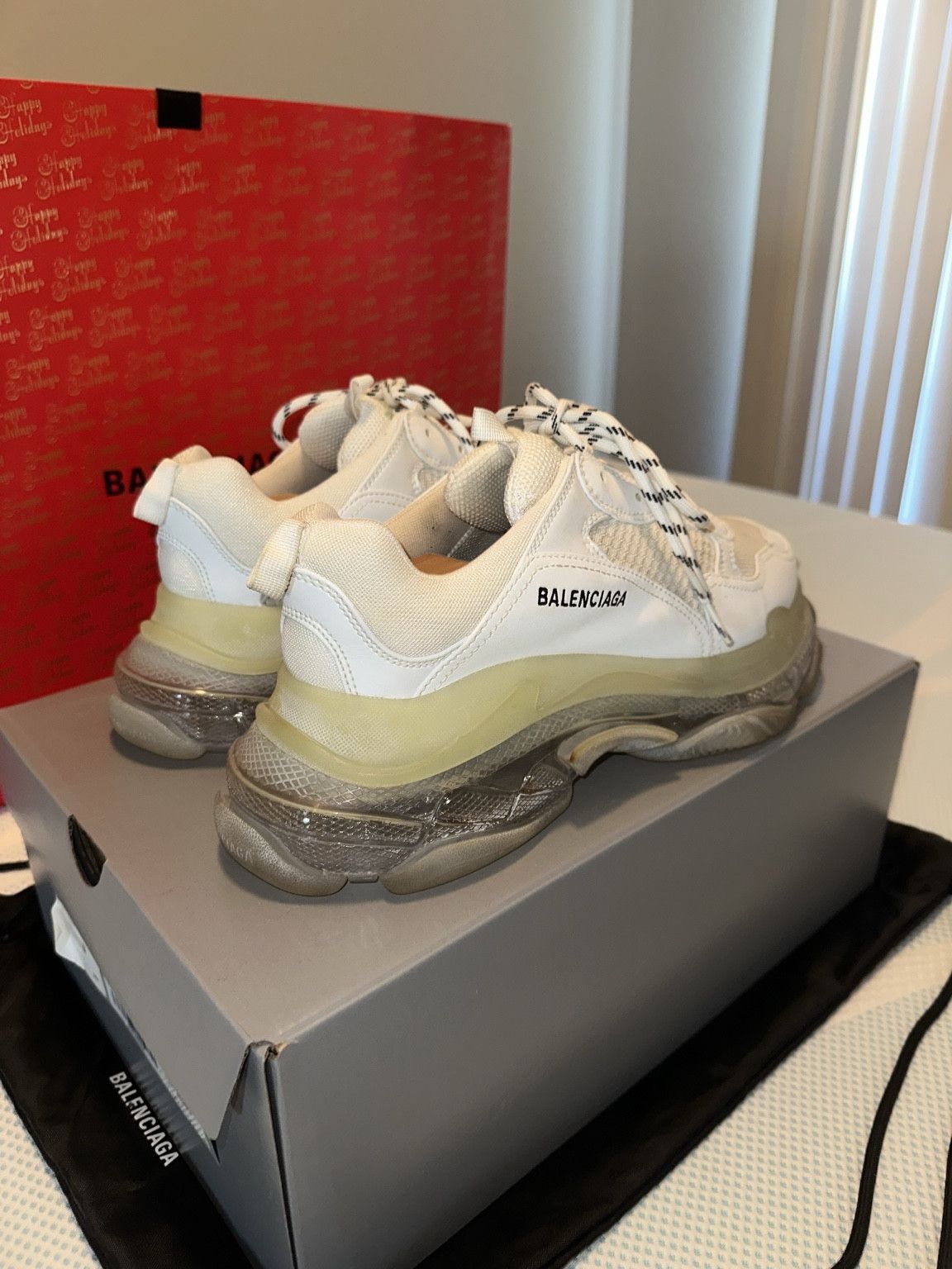 Balenciaga Balenciaga Triple S Clear Sole White Cream Size 44 (OG All) Size US 11 / EU 44 - 6 Thumbnail