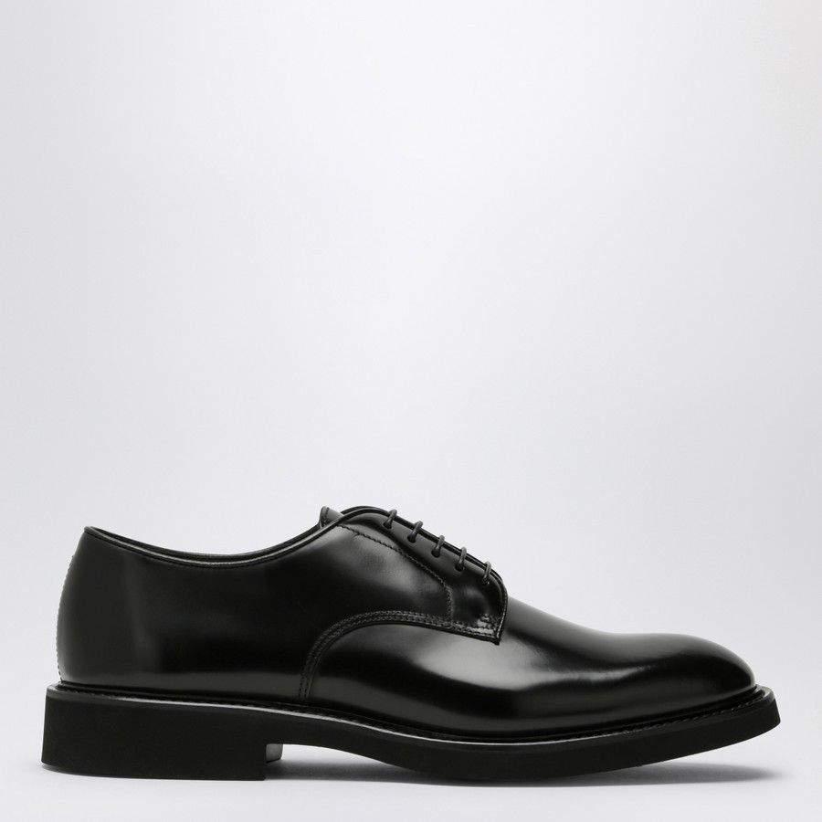 Doucal's o1d2blof0225 Leather Lace-Up Shoes in Black Size US 10.5 / EU 43-44 - 2 Thumbnail