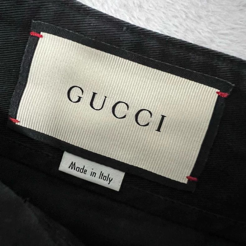 Gucci Gucci Black embroidered logo shorts 2503-Nextarrow Size US 30 / EU 46 - 3 Thumbnail