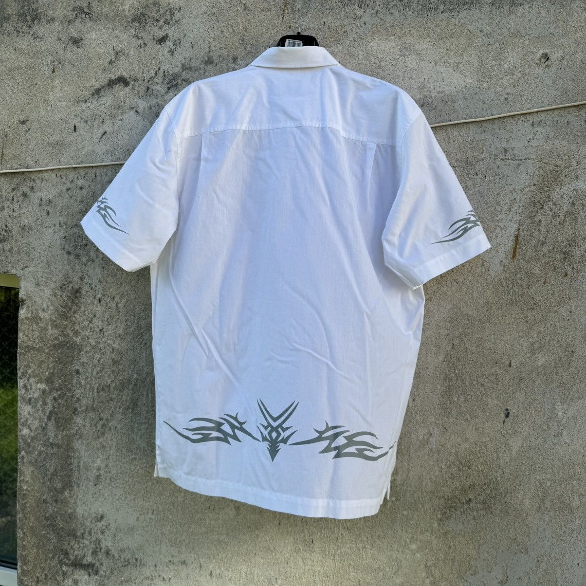 Affliction Y2K Tribal White Shirt Affliction Type Techno Rave Swag Size US L / EU 52-54 / 3 - 8 Thumbnail
