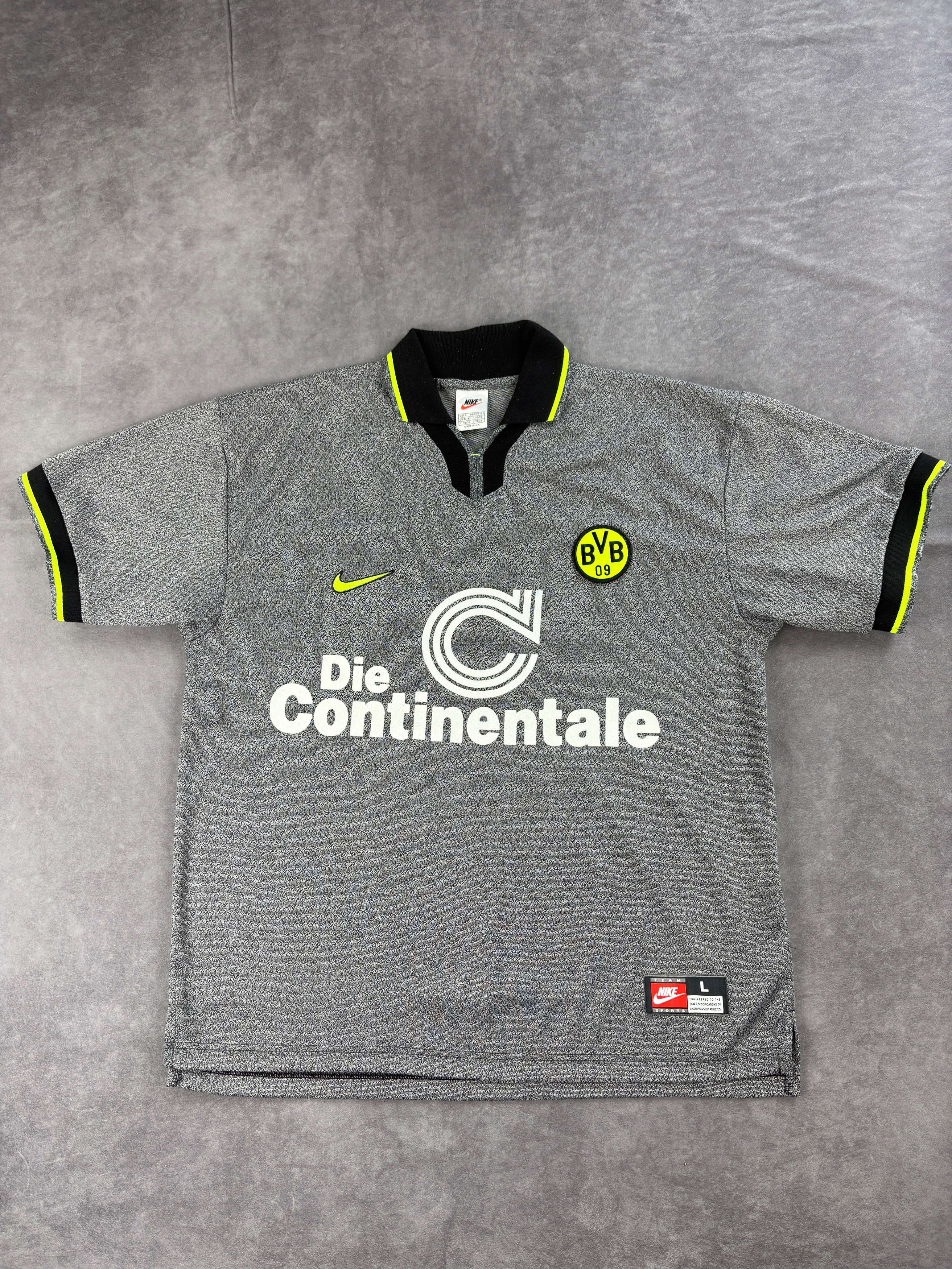 Nike Borussia Dortmund 1997-98 Nike away football jersey size L Size US L / EU 52-54 / 3 - 1 Thumbnail