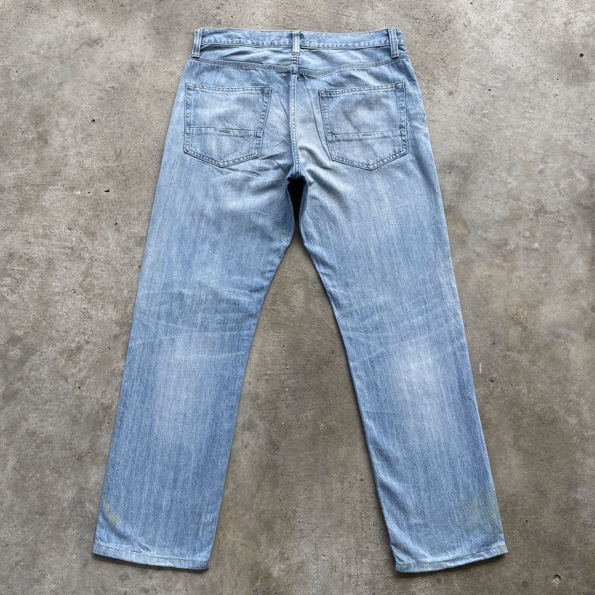 Japanese Brand × Jean × Numbers W34💥 Vintage Back Number Wash Denim Jeans Pants Faded Size US 34 / EU 50 - 10 Thumbnail