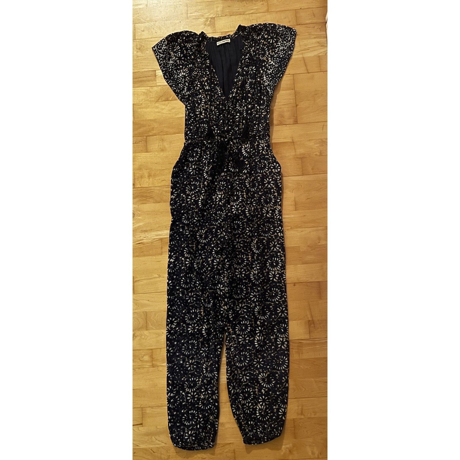 Ulla Johnson Ulla Johnson Terra Jumpsuit Azul Navy Blue Cotton Tassels 2 Size 26" / US 2 / IT 38 - 4 Thumbnail