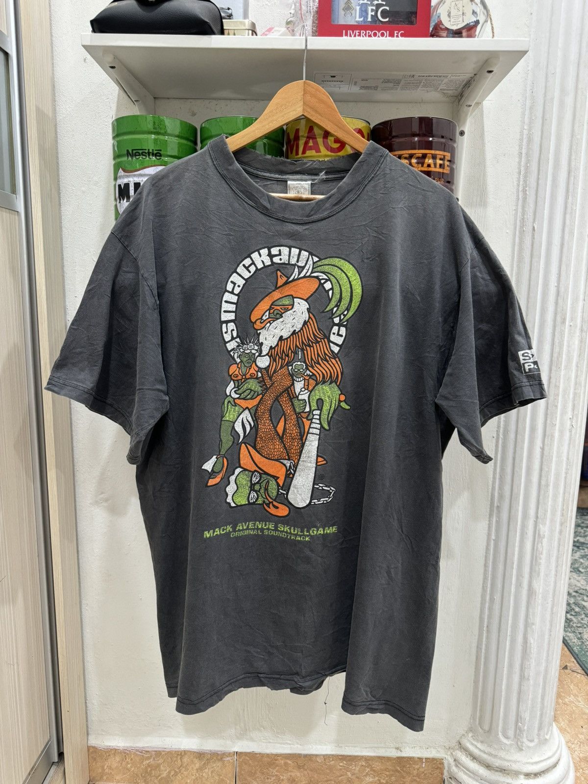 T-shirt Vintage Nirvana Années 90 - Taille XL - Noir - Occasion Très Bon état - Bootleg SUB POP