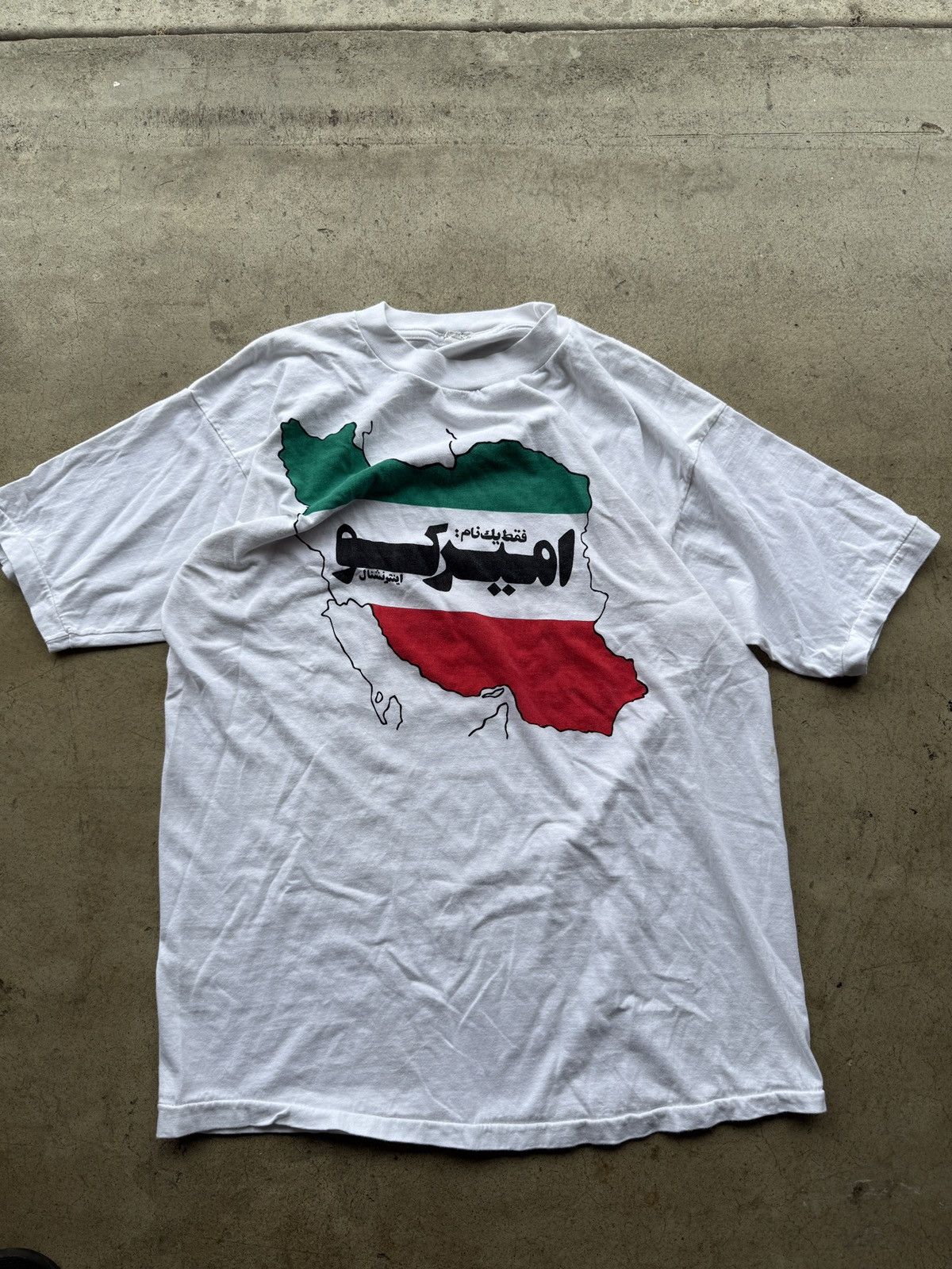 Vintage vintage flag tee Size US XL / EU 56 / 4 - 1 Thumbnail