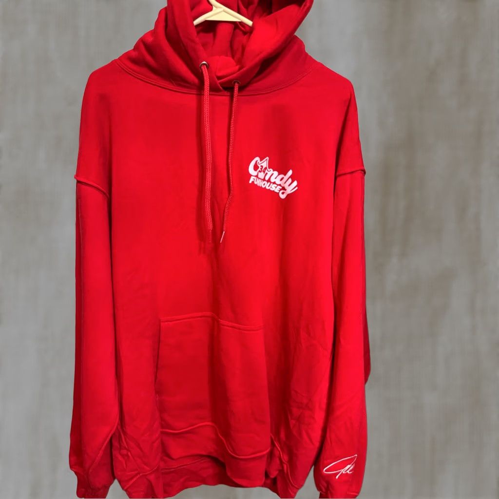 Vintage ATC Unisex Candy Funhouse Pullover Hoodie Sweatshirt Red XL Size XL / US 12-14 / IT 48-50 - 1 Thumbnail