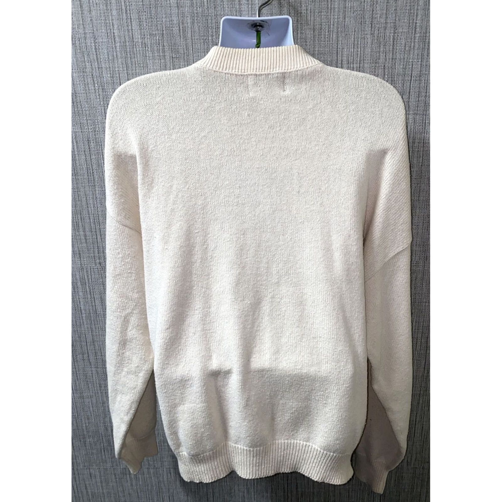 Nutmeg VTG Nutmeg Mens Beige Crewneck USA Made Sweater XL Size US XL / EU 56 / 4 - 5 Thumbnail