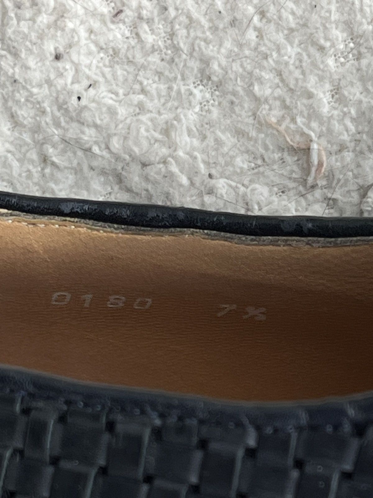 Walter Steiger Woven Black Leather Derby Shoes