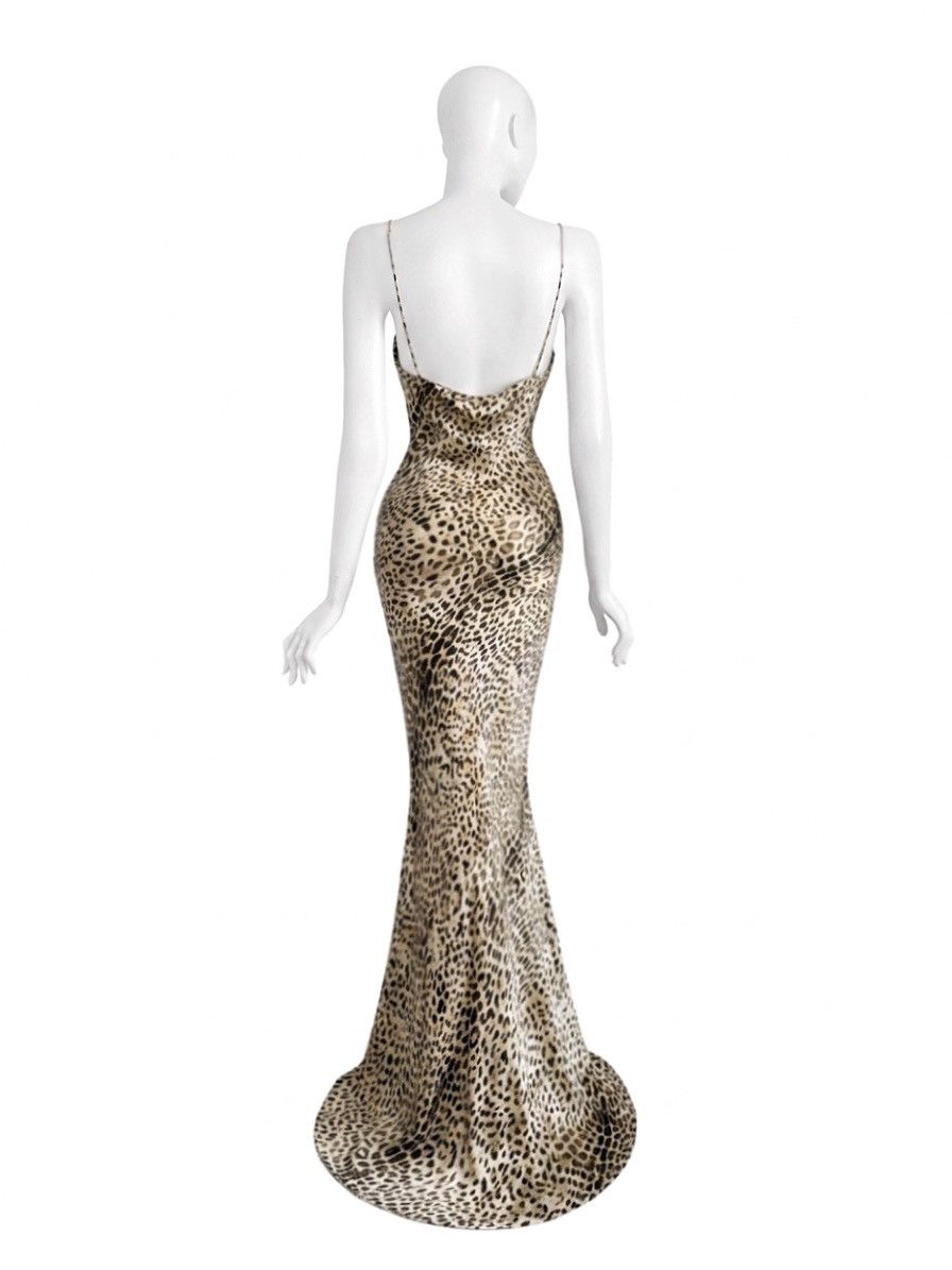 Roberto Cavalli Roberto Cavalli runway S/S2001 leopard silk gown Size S / US 4 / IT 40 - 4 Thumbnail