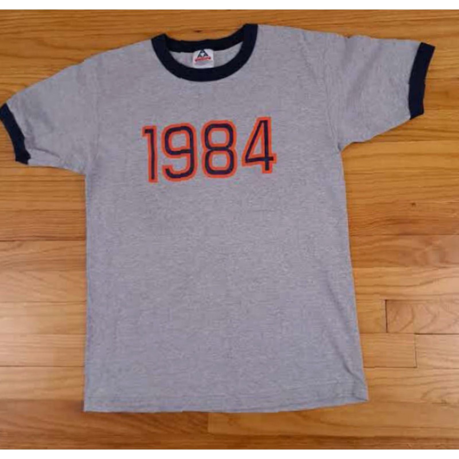 Vintage Detroit Tigers 1984 T-Shirt Alstyle Gray Crew Neck Short Sleeve M Men Sports Shirt Size US M / EU 48-50 / 2 - 2 Thumbnail