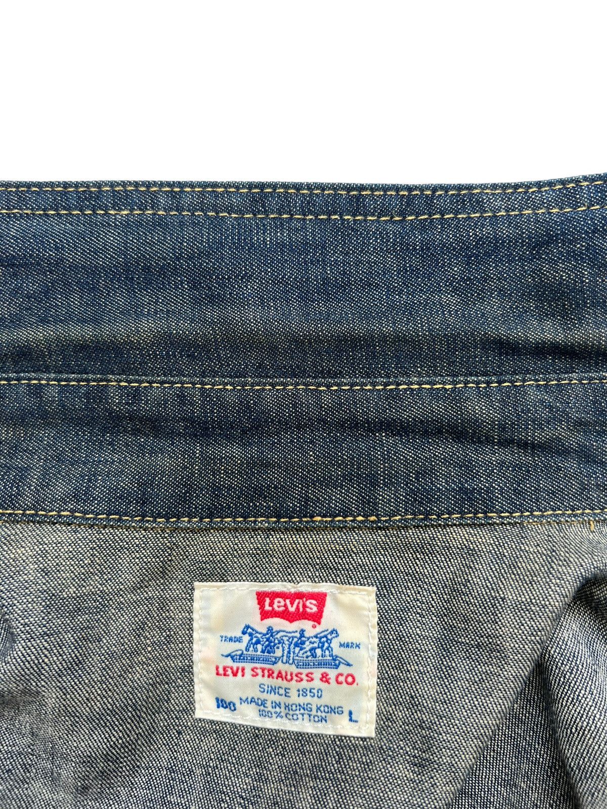 Levi's Vintage 1998 Levi’s Mud Denim Western Shirt Slant Pocket Size US L / EU 52-54 / 3 - 19 Thumbnail