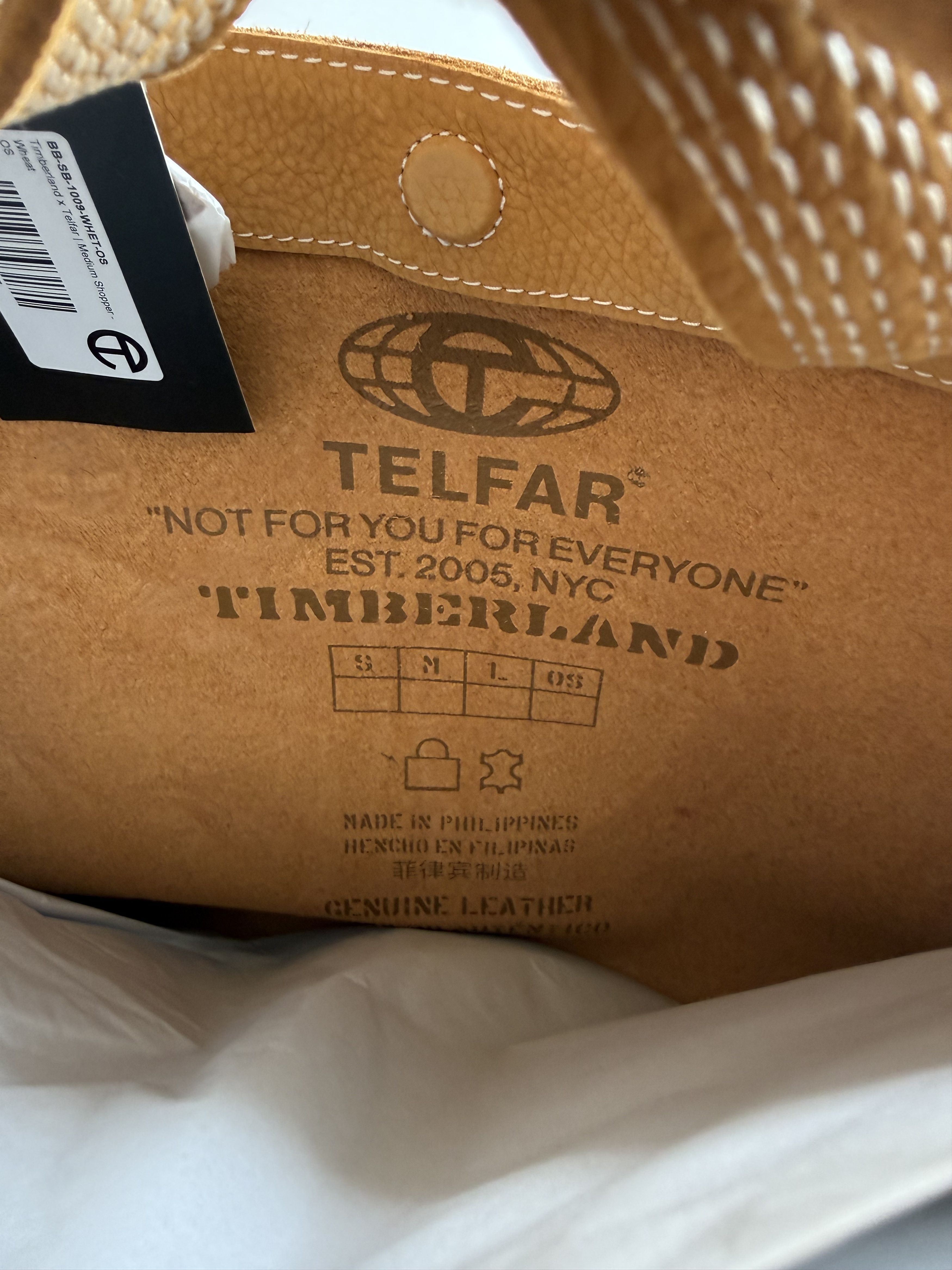 Telfar Timberland Medium Shopper | Wheat Size ONE SIZE - 5 Thumbnail