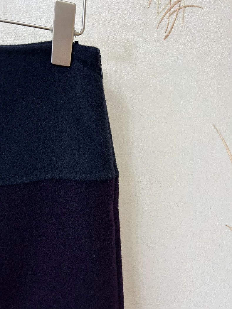 Loro Piana LORO PIANA Dark grey half skirt with sheared wool Size 27" / US 4 / IT 40 - 3 Thumbnail