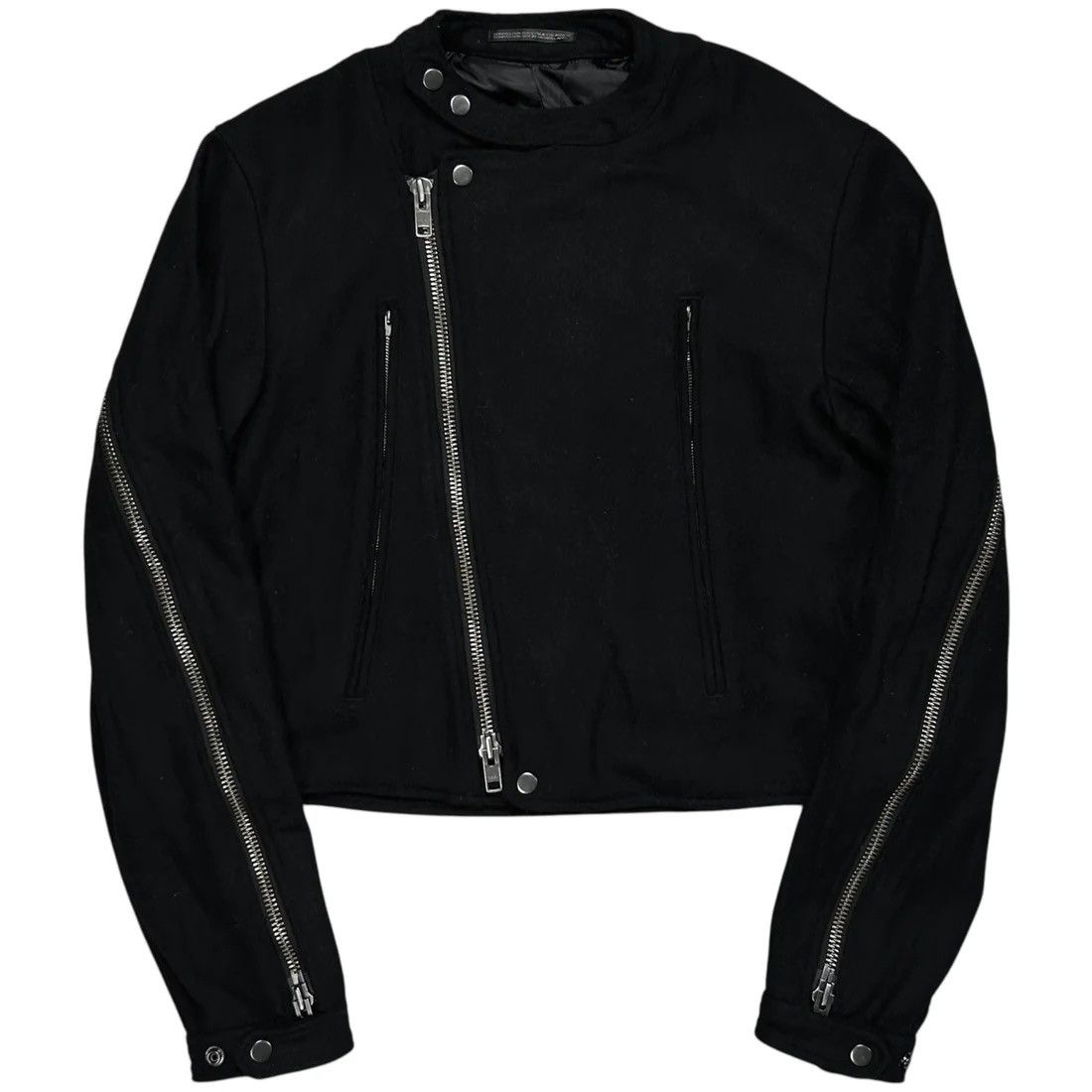 Yohji Yamamoto Yohji Yamamoto Pour Homme Back Zip Wool Bomber Jacket - AW14 Size US S / EU 44-46 / 1 - 12 Thumbnail