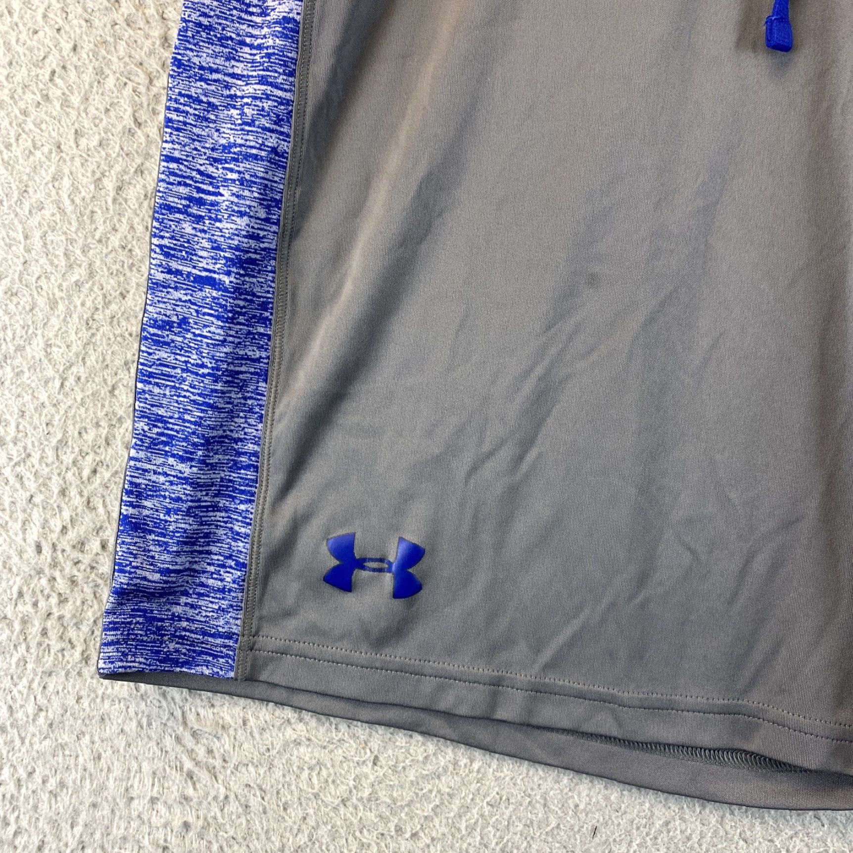Under Armour Under Armour Athletic Shorts Men’s Medium Gray/Blue Loose Fit 84-59 Size US 31 - 2 Thumbnail