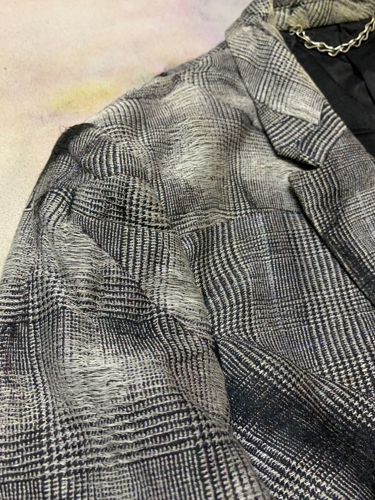 Maison MIHARA YASUHIRO SS10 MIHARAYASUHIRO ‘Scab’ Distressed Single Blazer Size US M / EU 48-50 / 2 - 7 Thumbnail