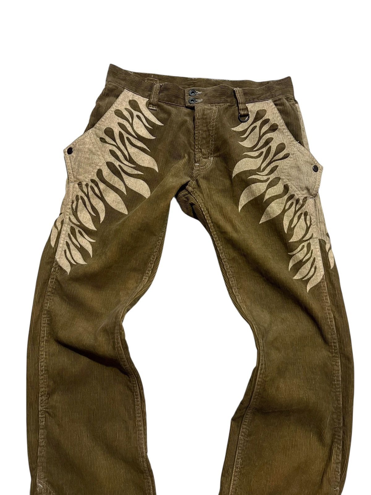 Nicole club flame corduroy flared pants