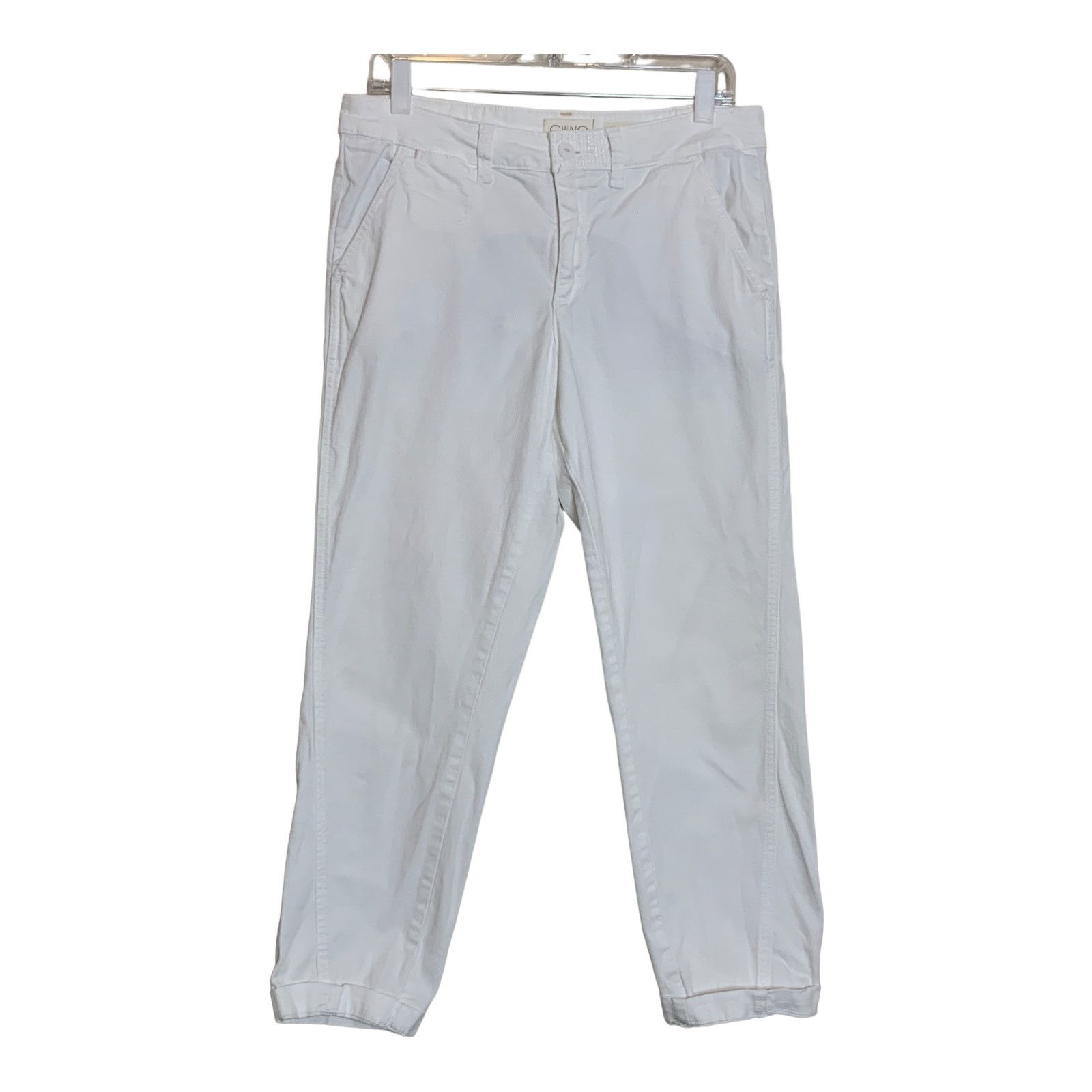Anthropologie Chino Anthropologie white cotton relaxed jeans size 29 Size 29" - 1 Thumbnail