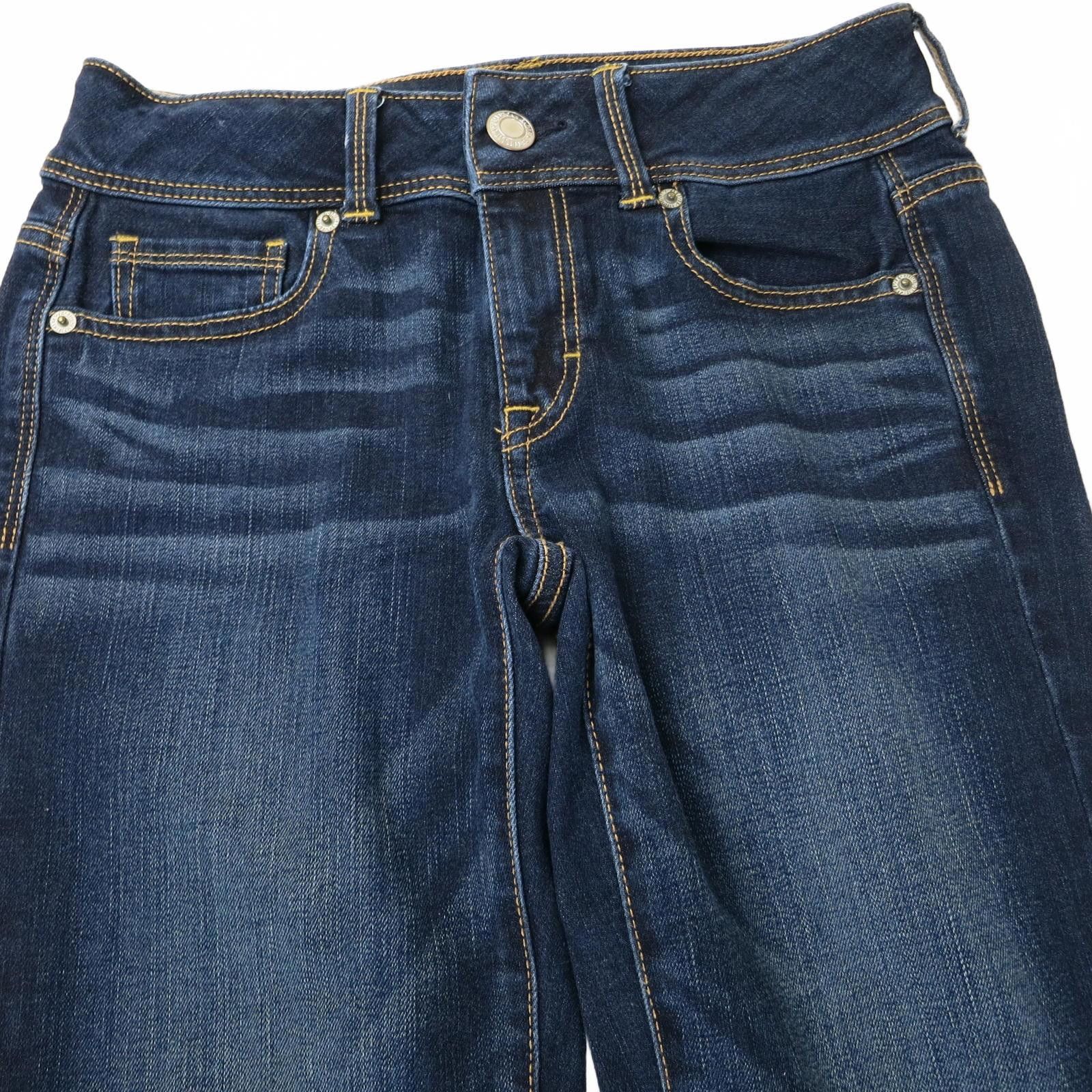 American Eagle Outfitters American Eagle Outfitters Dark Blue Boot Cut Jeans Size 2 Size 26" / US 2 / IT 38 - 2 Thumbnail