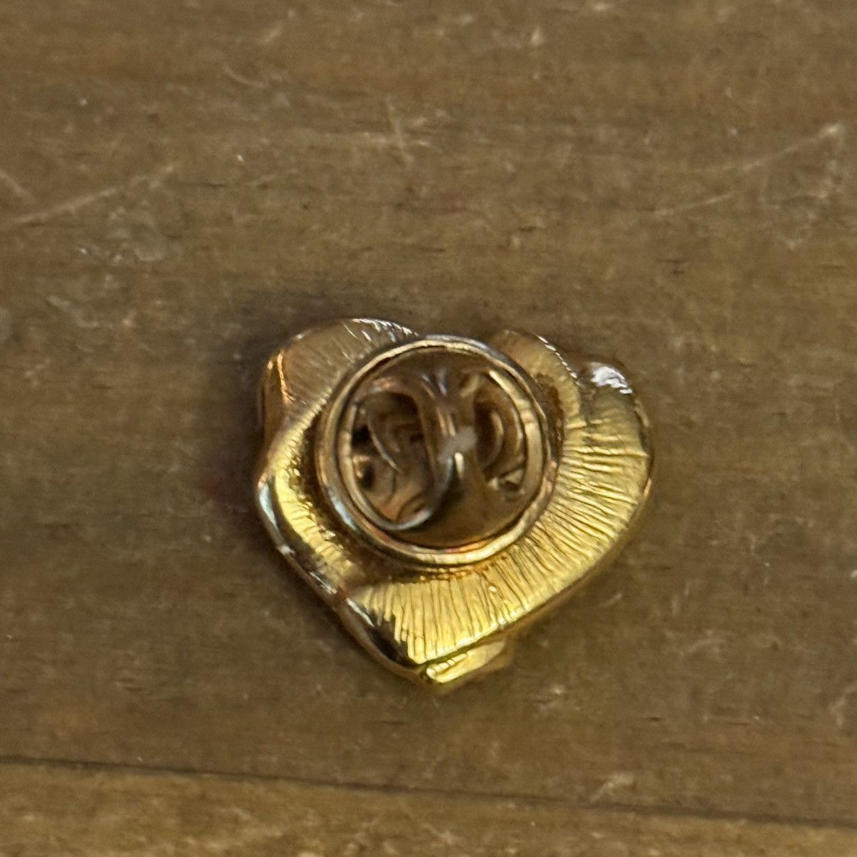 Other Gold tone pink rhinestone heart tac pin Size ONE SIZE - 3 Thumbnail