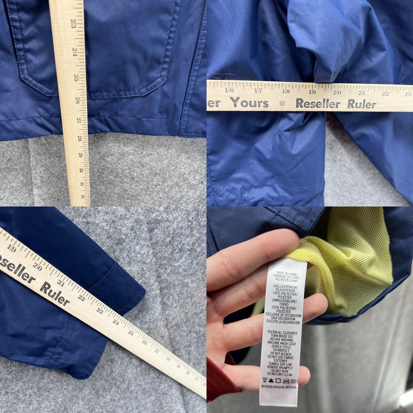 Izod IZOD Windbreaker Jacket Men Small Blue Navy Full Zip Hoodie Polyester Field Regular Size S Size US S / EU 44-46 / 1 - 8 Thumbnail