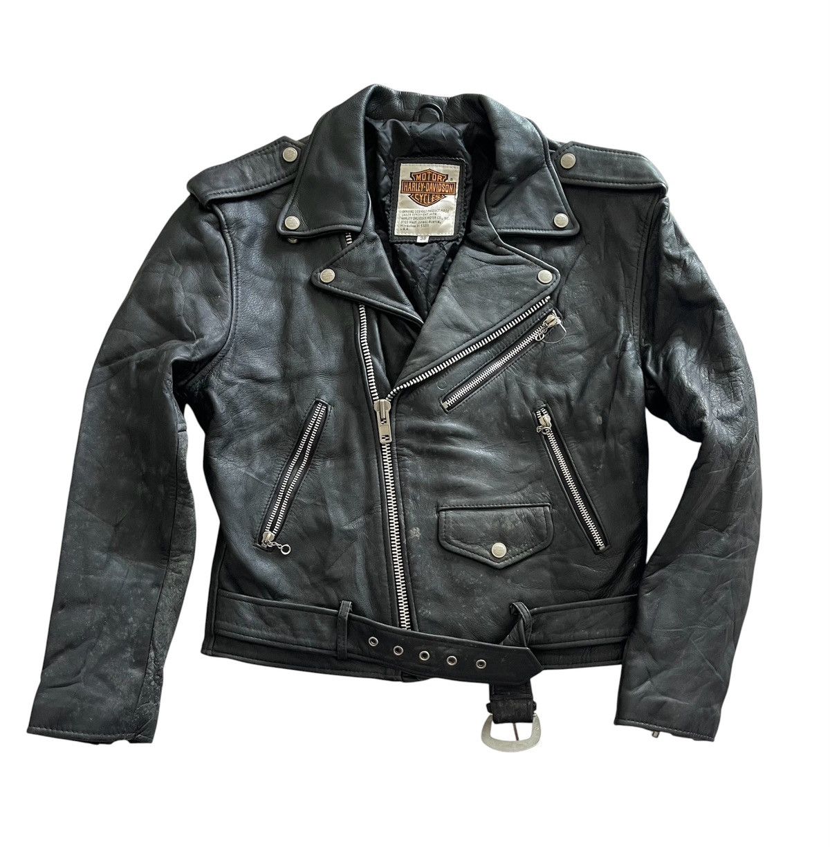 Harley Davidson Single rider leather jacket | Grailed