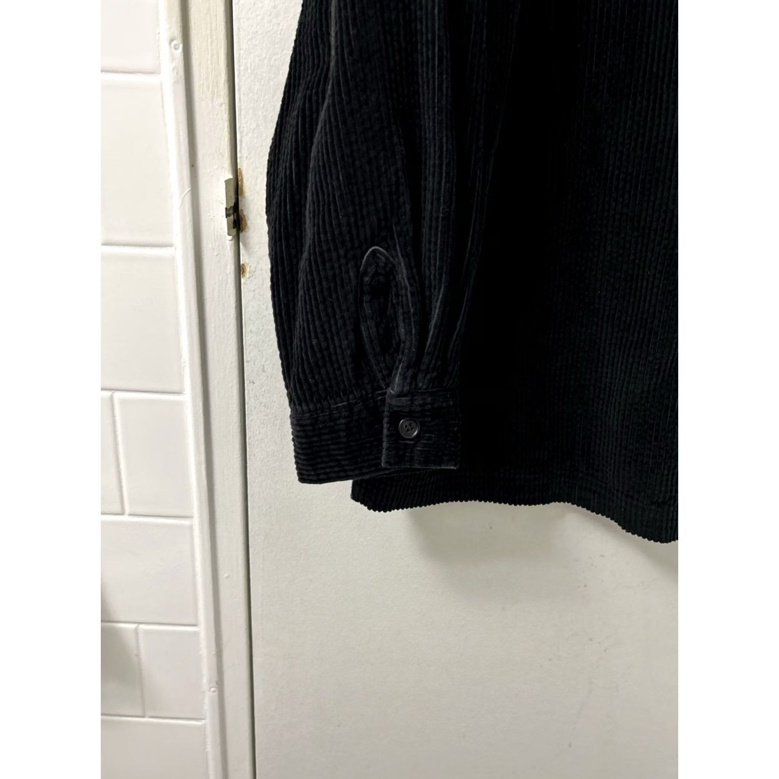Vintage LL Bean Corduroy Shirt Jacket Womens Medium Black Flannel Lined Shacket 273275 Size M / US 6-8 / IT 42-44 - 6 Thumbnail