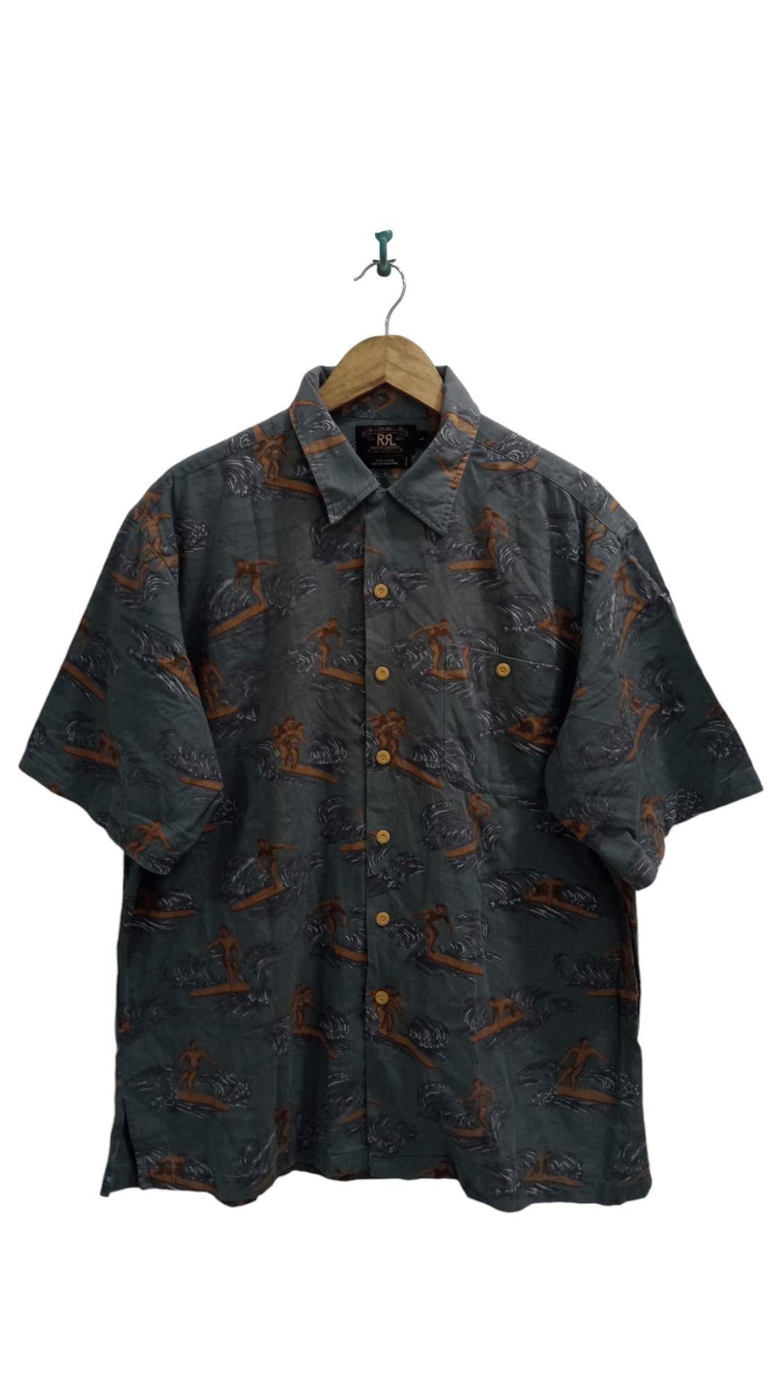 RRL Ralph Lauren × Ralph Lauren 🔥🔥RRL Ralph Lauren Full Print Hawaii Motif Shirt Size US L / EU 52-54 / 3 - 1 Thumbnail