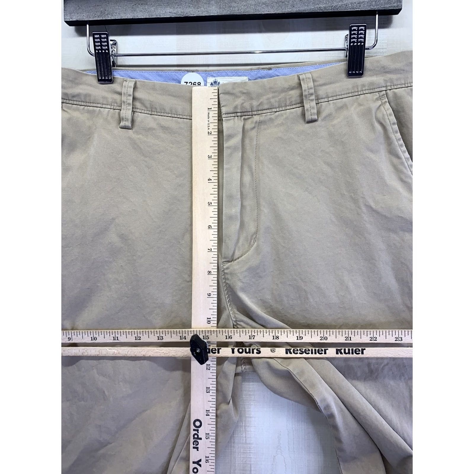 J.Crew J.CREW Mens Tan Chino Flat Front Cotton Shorts Size 32-7268 Regular 32 Inseam Brown Summer May Casual Travel Earnings? Size US 32 / EU 48 - 3 Thumbnail