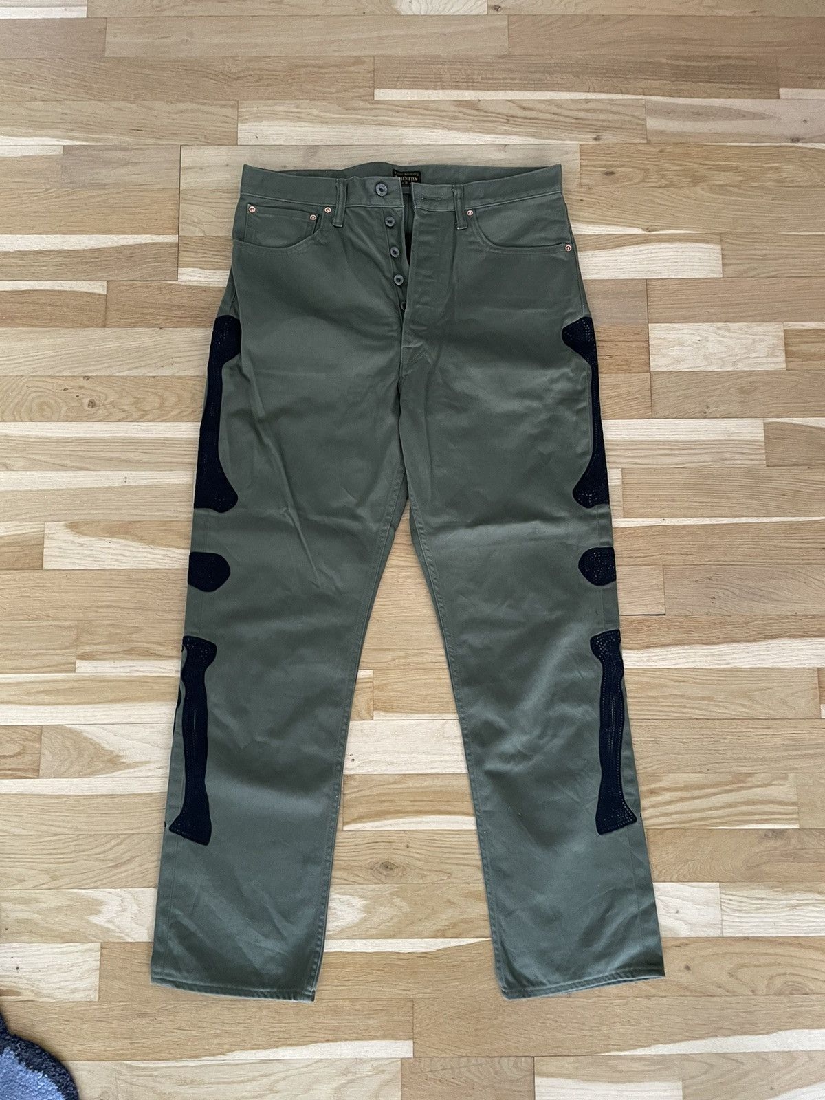 Kapital × Kapital Kountry Kapital x Kapital Kountry skeleton bone pants Size US 34 / EU 50 - 1 Thumbnail