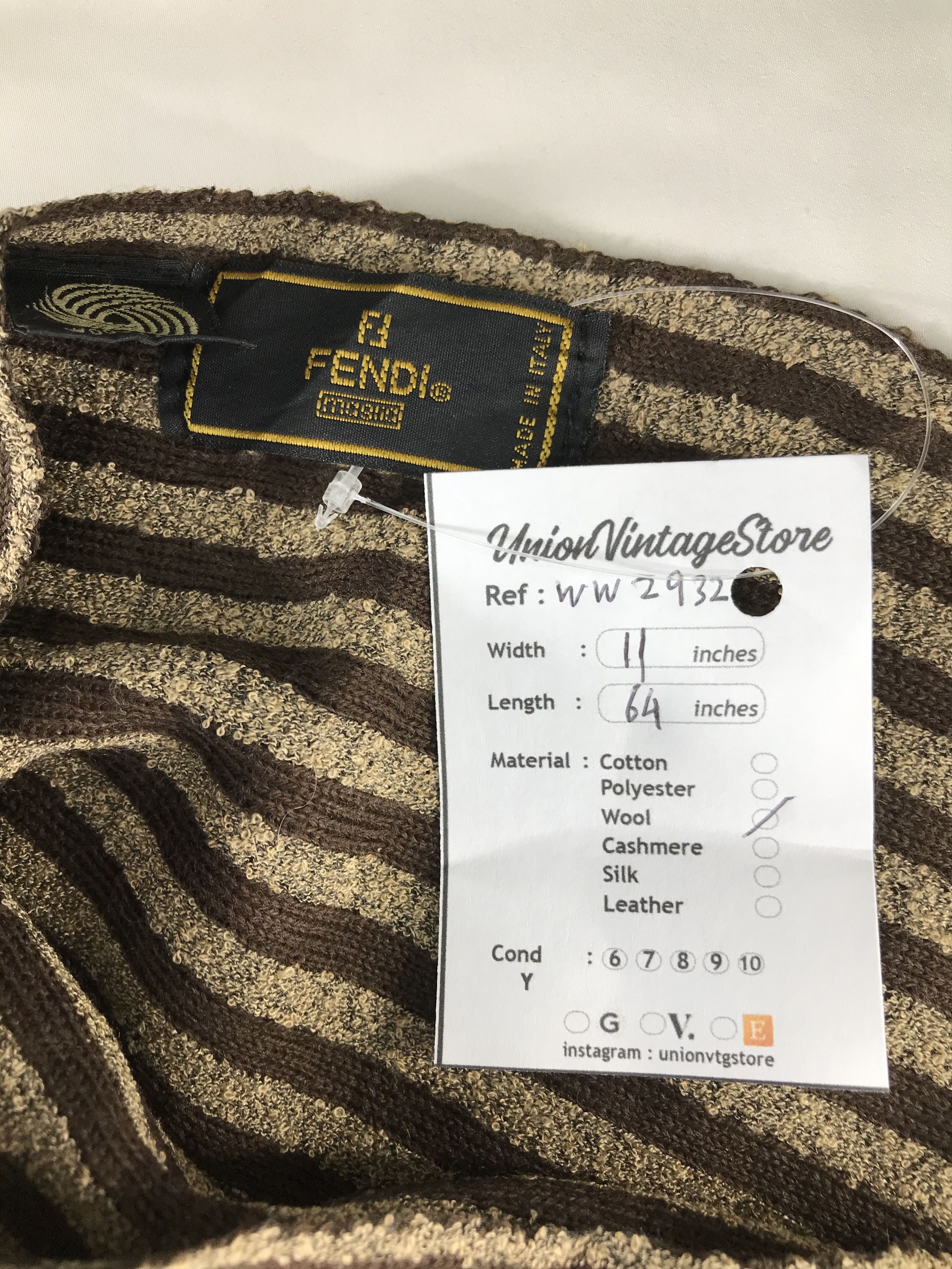 Vintage Fendi Scarf / Muffler / Neckwear - WW2932 Size ONE SIZE - 4 Thumbnail
