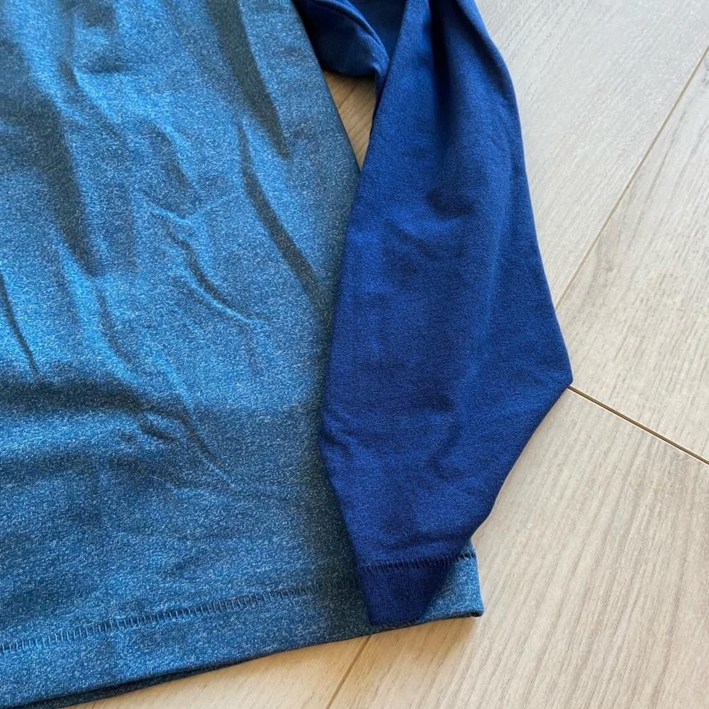 Lucky Brand Lucky Brand Two Toned Blue Soft Raglan Long Sleeve Shirt Size US L / EU 52-54 / 3 - 3 Thumbnail