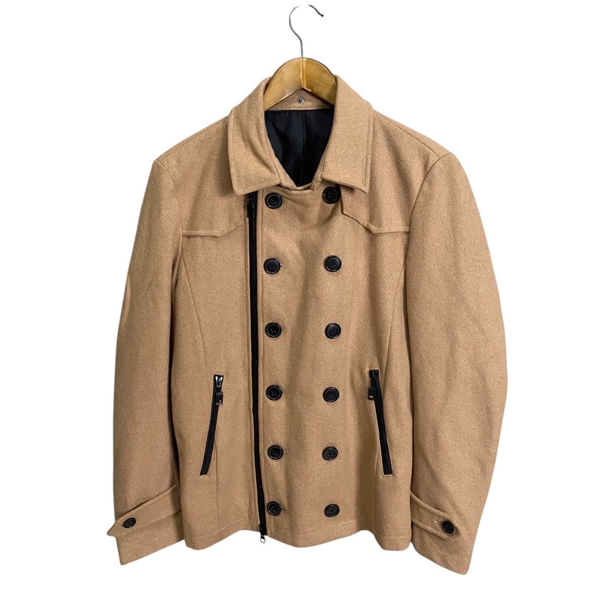 Japanese Brand × semanticdesign Semantic Design double breasted peacoat jacket Size US L / EU 52-54 / 3 - 1 Thumbnail