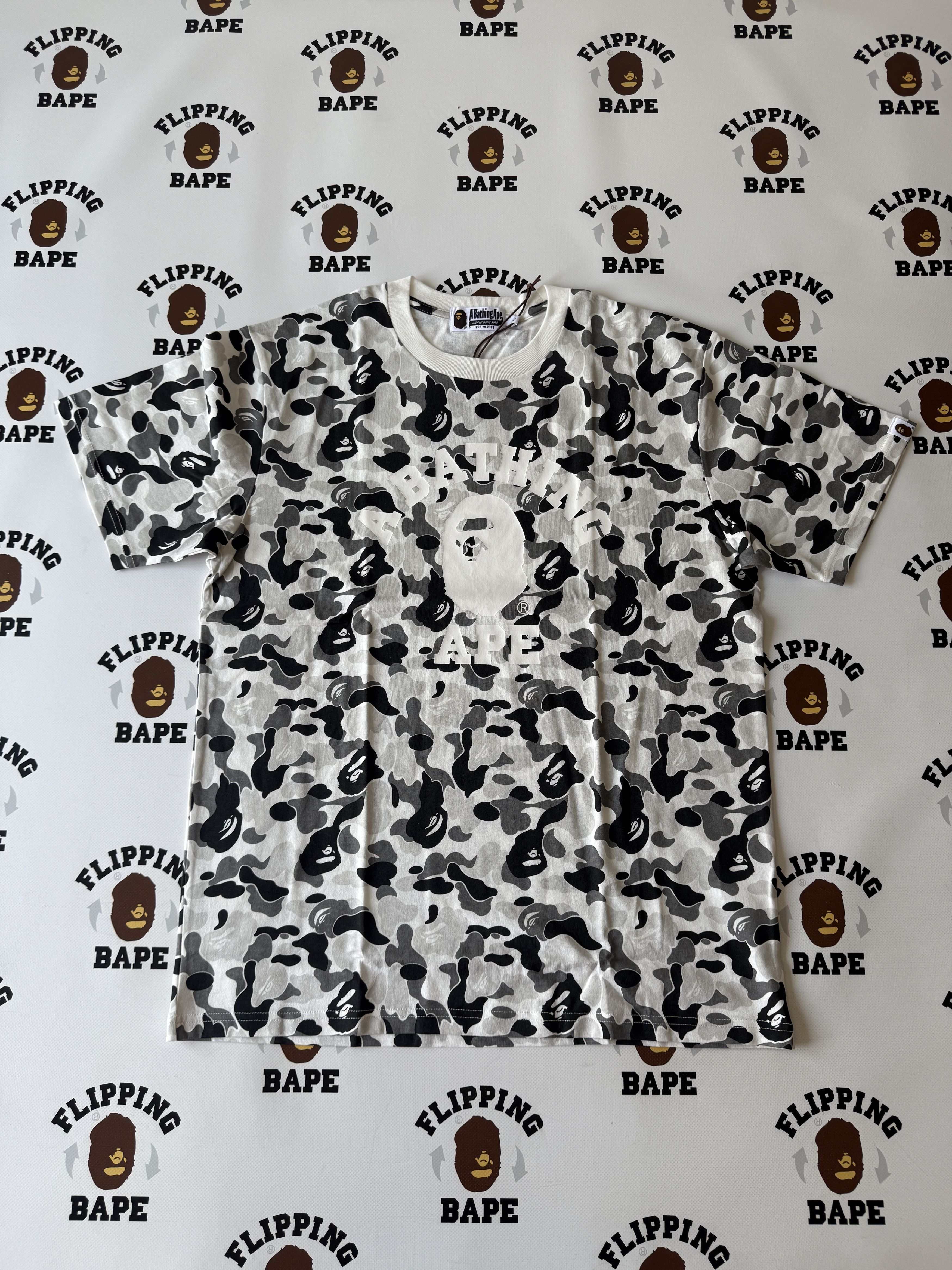 Bape ABC CAMO COLLEGE TEE Size US L / EU 52-54 / 3 - 1 Thumbnail
